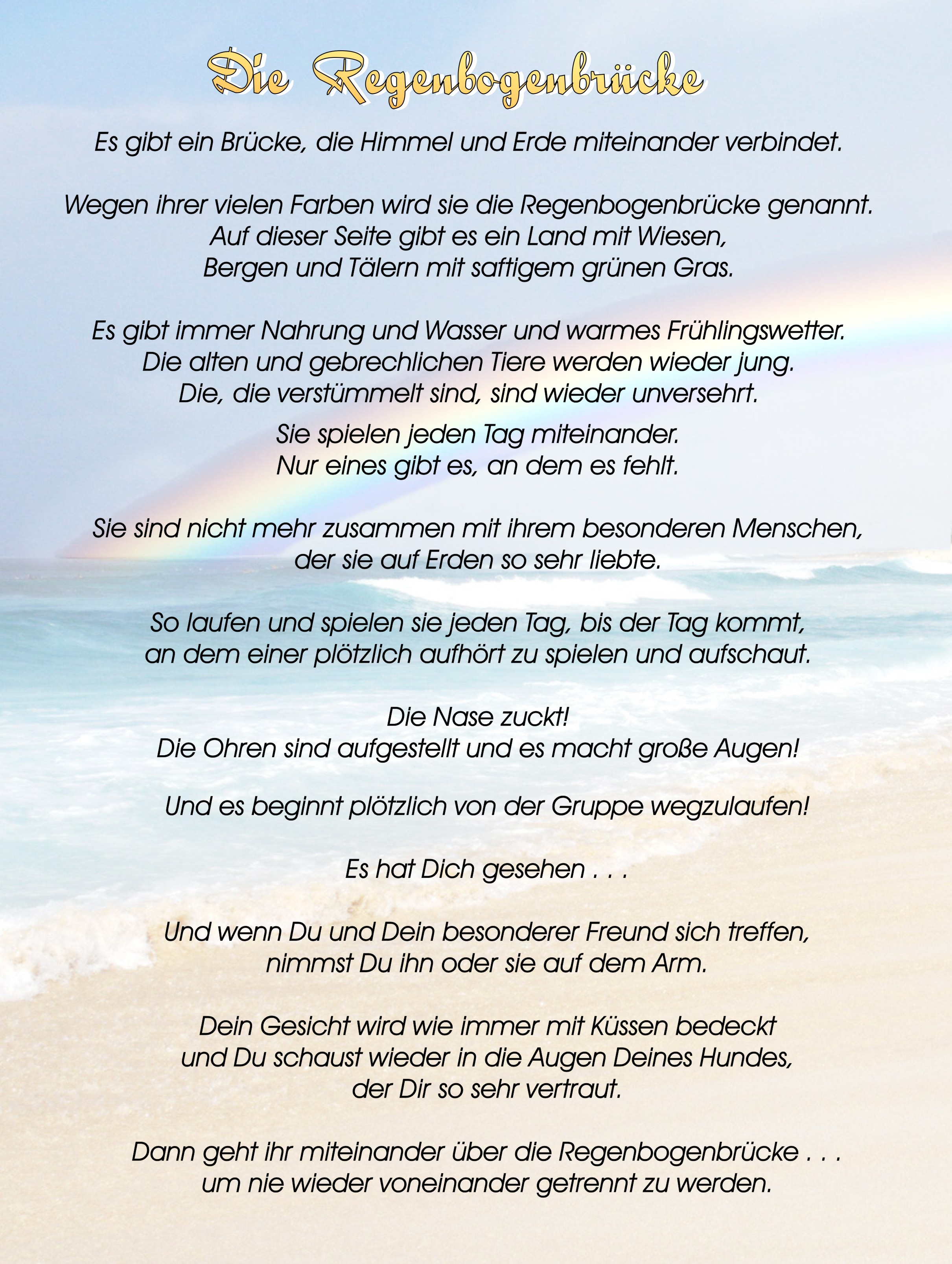 Die Regenbognbrücke 2.